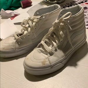 White high top vans